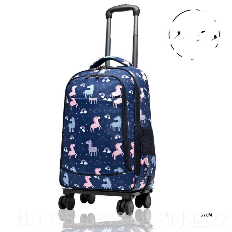 正品新品时尚风女迷彩拉杆包拉双肩背包超男大容量防水轻行李旅行