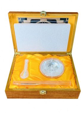 五福临门镀银碗筷勺三件套金属工艺品家居摆件会销保险商务礼品