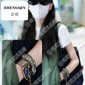 肯尼沃米兰尼斯表带适用苹果手表10表带iwatch磁吸不锈钢手腕带ap