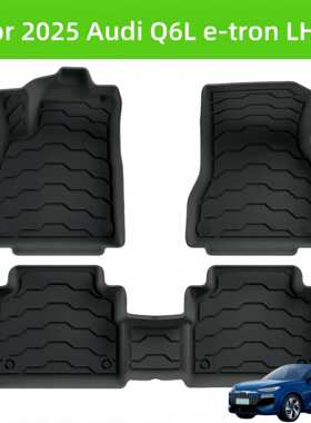 For 2025 Aodi Q6L e-tron TPE 3D Car Floor Mat/Rear Trunk Mat