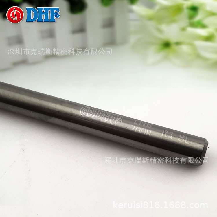 DHF深沟钨钢球刀LNB2008 R1*8L 德信发HRC60钨钢避空立铣刀
