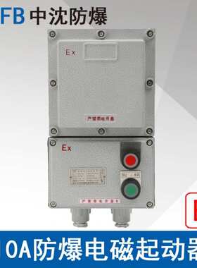 中沈LBQC10A220V380V防爆电磁起动器功率3KW防爆磁力启动器控制箱