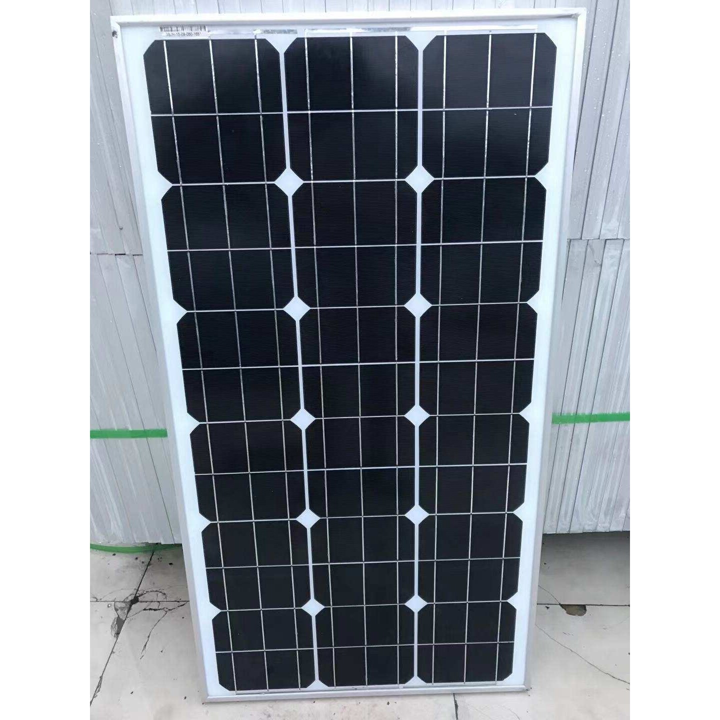 单晶100w太阳能板家用电动车12v电瓶充电板车载150瓦光伏太阳板