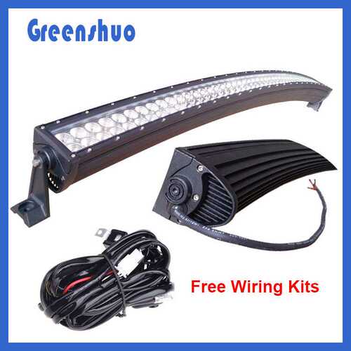 Curved light bar 288W suv atv  led lamps 50inch work light