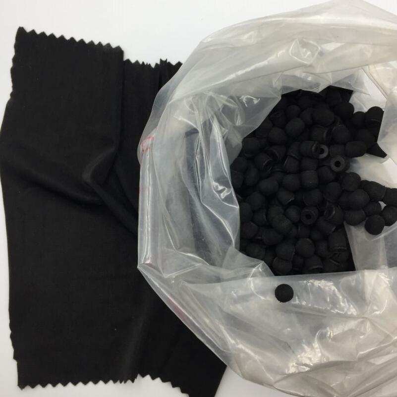 黑色导电弹力布料 黑色布包笔头制作四面弹力布料