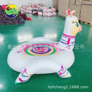 厂家直供水上浮排 PVC羊驼浮排充气 inflatable mattress浮排