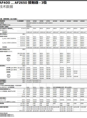 ABB 交直流通用接触器 AF75-30-11 AF75-30-00 100V 20V 48VAC/DC