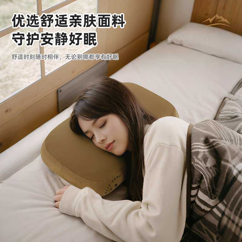?出差便携式枕头可折叠颈椎枕旅行酒店睡觉家用记忆棉护颈头