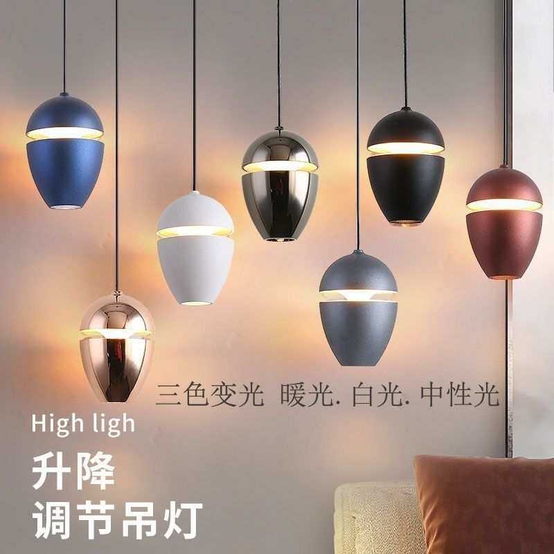 北欧卧室床头吊灯可升降调节长线吊灯酒店装修灯具简约床头吊线灯
