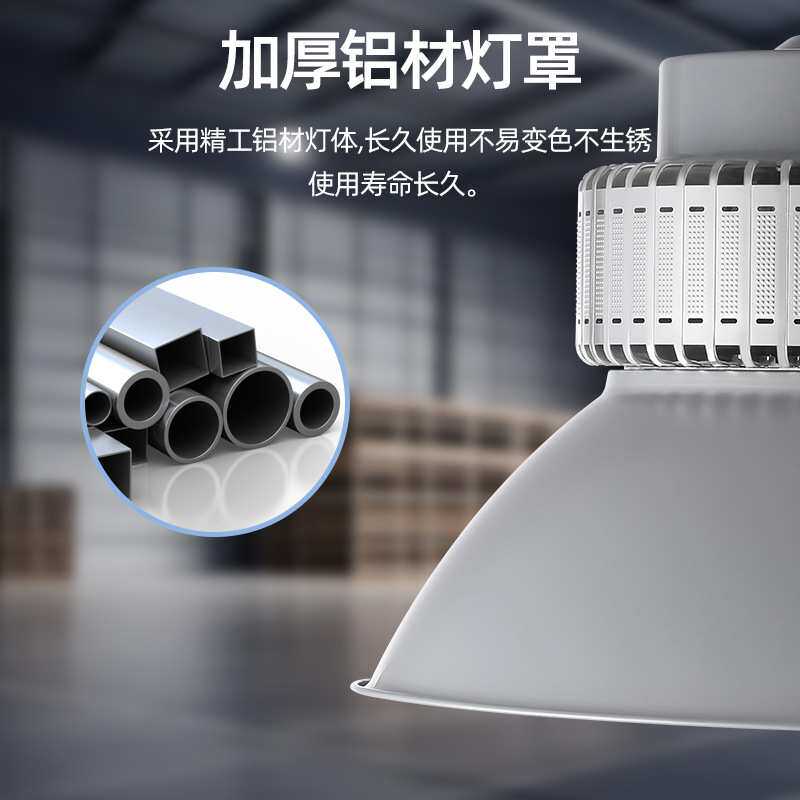 鳍片散热LED工矿灯车间仓库厂房车库天棚灯工业工厂吊灯工业风