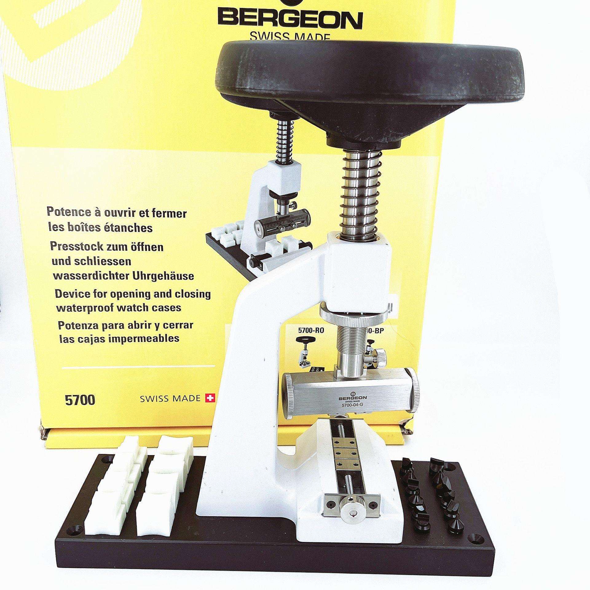 瑞士原装BERGEON5700-Z 开关防水表壳机 开表器压底盖机 修表工具