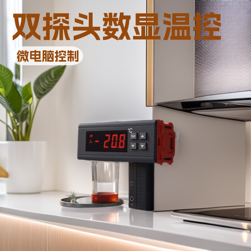 微电脑数显双探头温控器RC-220M