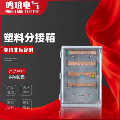 厂家 T接箱 挂壁式PC塑料透明低压电缆分支箱