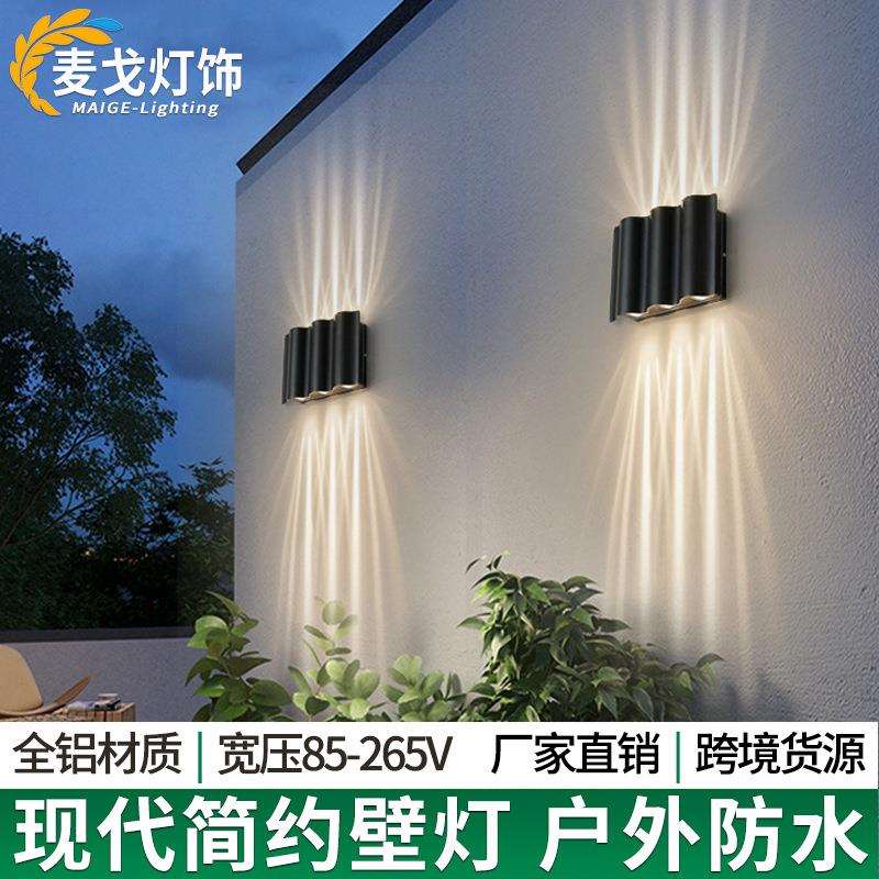 壁灯防水双头射灯庭院灯室内楼梯走廊灯led墙壁灯防水节能壁挂式