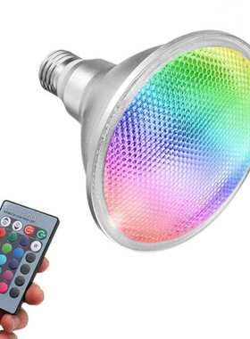 厂家直销 led par38 30W RGB  带遥控 E27 85-265V 122X130MM 射