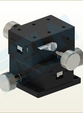 供应XY轴LWY4060-W双手轮调节燕尾手动平台齿轮齿条驱动位移滑台