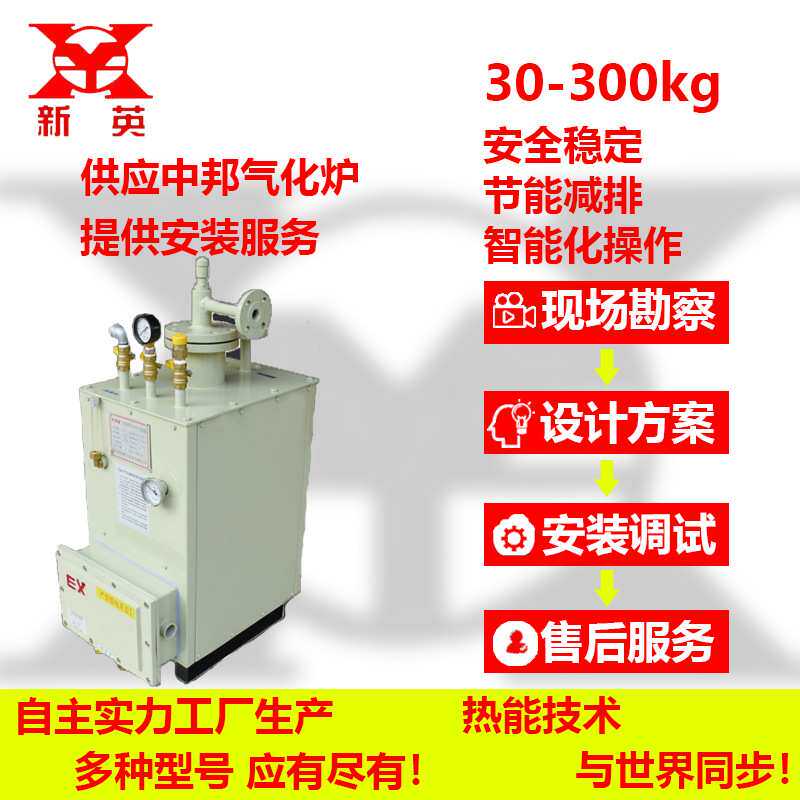 安装销售30-300kg中邦电热式气化炉,煤气汽化炉,液化气气化炉