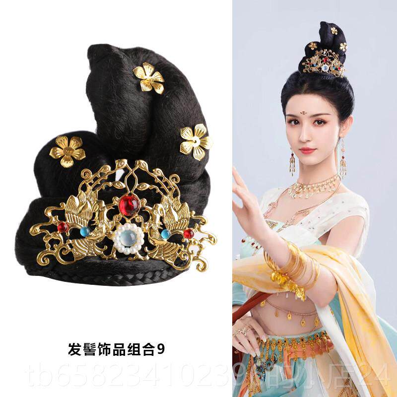 高档服明制假发发廷包古影视剧茗兰同款发髻杨超越宫发装型汉仙女