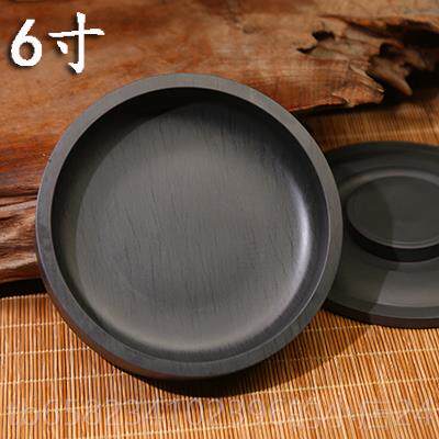 高档歙砚56寸8寸砚台带盖墨海原石文房天四宝砚台非端砚寸砚罗纹