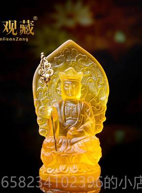 高档供品树脂仿堂琉璃娑婆三圣精观音地藏菩萨释迦佛像居家奉佛小
