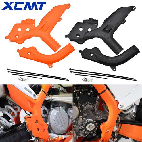越野摩托车车架保护壳适用KTM EXC XC SXF 250 300 350 两冲四冲