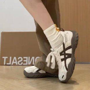 德训鞋女款厚底休闲运动小白鞋