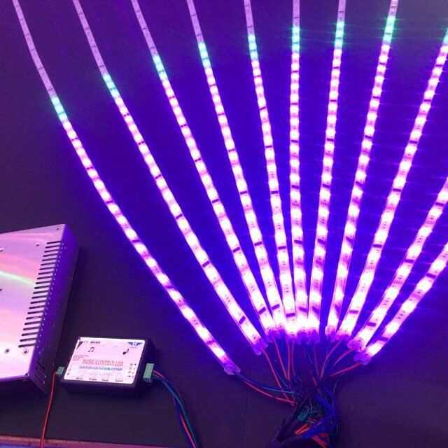 6803 幻彩各尺寸跑马流水追逐全彩音乐喷泉节奏跳动灯带