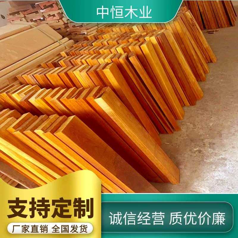 非洲菠萝格防腐木 菠萝格工程扶手 园林古建车圆柱 栏杆围栏木方