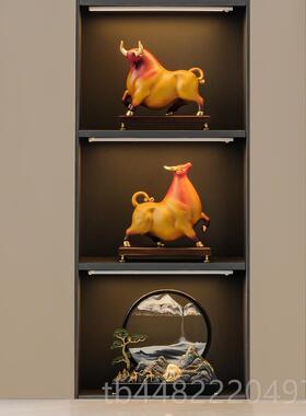 正品办山公室流端水生财假沙画摆件高新中式流客厅玄关装饰品乔迁