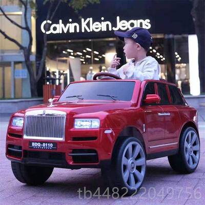 正品劳斯莱库里南儿斯童电动汽车男车女遥控玩具越野车可坐人四轮