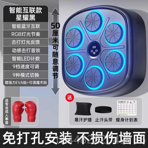 正品能音乐拳击器机成人儿童家健身用音智乐墙靶练拳击神散打训练