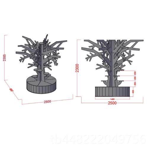 正品商场展玩示架橱装饰落地猫爬架磨爪猫树猫实具剑麻窗木一体置