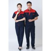 夏季 女男短袖 工作服套装 正品 透定气劳动防护服上制半袖 薄工作服汽