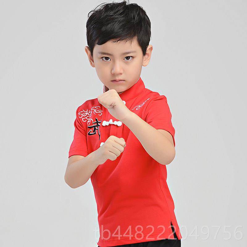 正品训练表风两用！卡棉中式儿演童武术T恤 莱立领中国短袖武术练,童装/婴儿装/亲子装,儿童演出服,淘宝优惠券,粉丝福利购,淘宝优惠卷