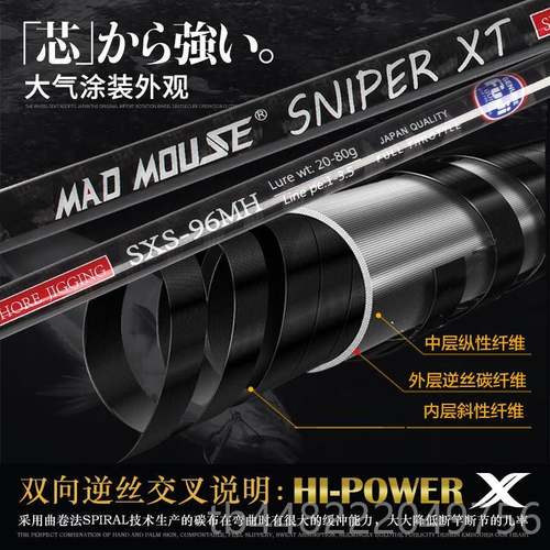 正品日投本全鱼fuji交叉铁碳带岸板竿2.9米MH/H波爬杆路亚远投鲈