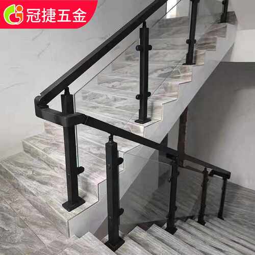 供应不锈钢家装楼梯扶手室外阳台玻璃栏杆鱼嘴夹挂玻璃立柱