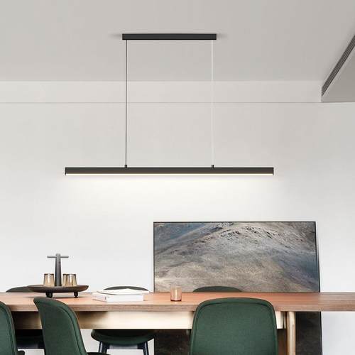 餐厅灯现代简约设计感饭厅餐桌灯具北欧极简办公室灯店铺商用吊灯