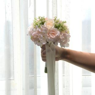 饰假花 永恒天使048可拆分 家居装 婚庆新娘手捧花束 森系清新 韩式