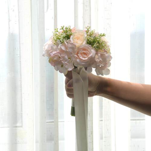 永恒天使048可拆分 韩式婚庆新娘手捧花束 家居装饰假花 森系清新