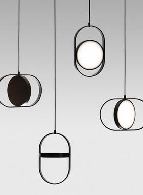 北欧设计师卧室床头柜客厅餐厅样板间书房吧台沙发边几魔眼小吊灯