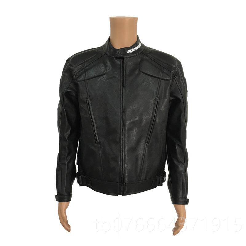 正品2车017秋冬新款外摩托骑行皮衣套车机皮夹克修身兜帽皮衣赛车