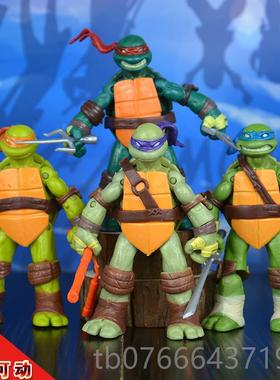 正品 忍者p龟模型模型武器可拆关节可动Rah/拉斐尔国摆件儿童玩产
