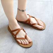 人字鞋 正品 拖防皮凉罗马凉男沙 拖鞋 潮流韩版 202拖5夏季 新滑品男士