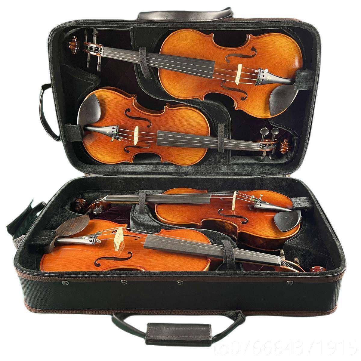 正品艺鸣乐器航空版防震抗压夹板小提-四琴盒 4装祇琴 飞机托运登