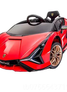 正品童电动车四轮刀门汽车遥控玩具车可坐人女孩剪1-6岁宝宝男儿