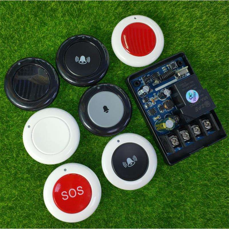随意贴圆形按钮遥控宽电压12V24V36V48V30A单路灯具车灯喇叭开关