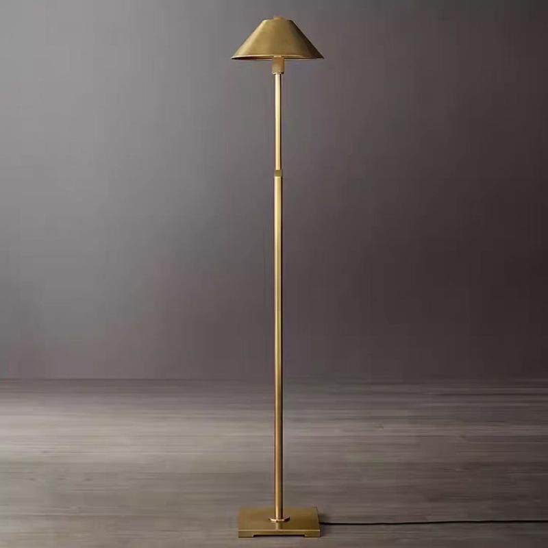 出口美式复古现代简约客厅卧室铁艺落地灯设计师软装别墅落地灯