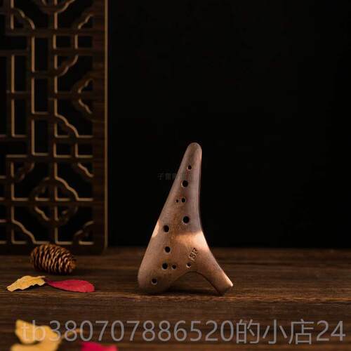 高档子雷陶调 笛12孔SF高音F素烧大漆工艺 天空之城周子雷