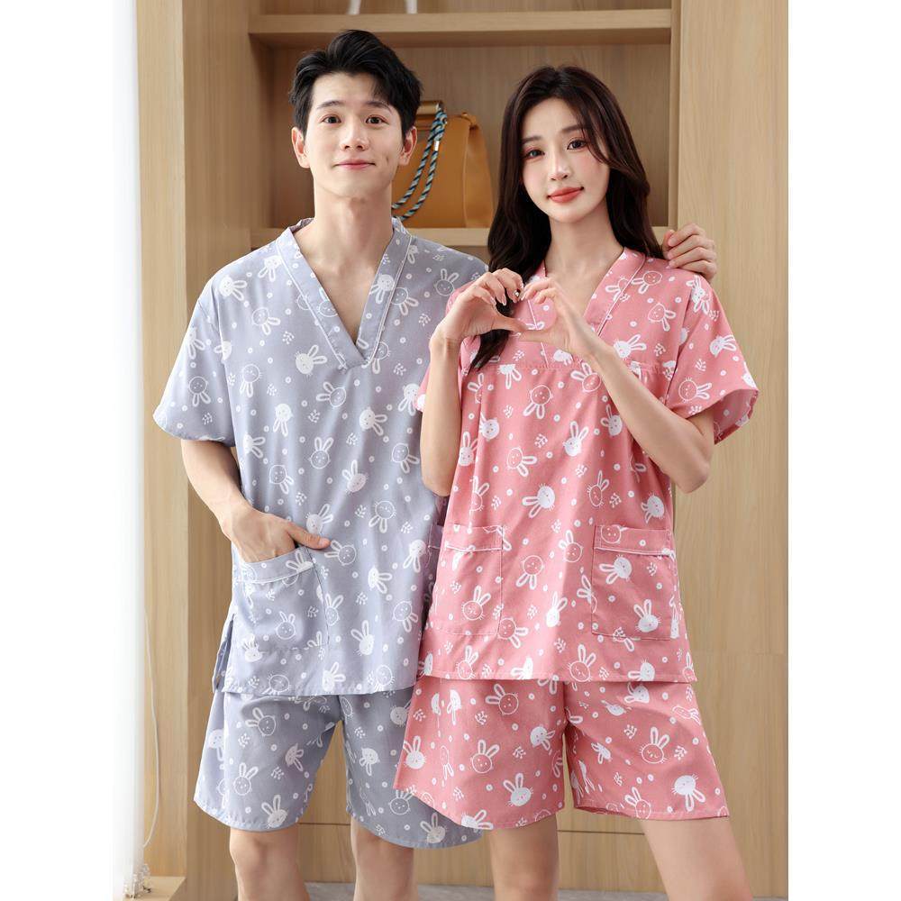 棉汗蒸服女款胸部双层可爱足疗店洗浴男浴服情侣服桑拿服按摩
