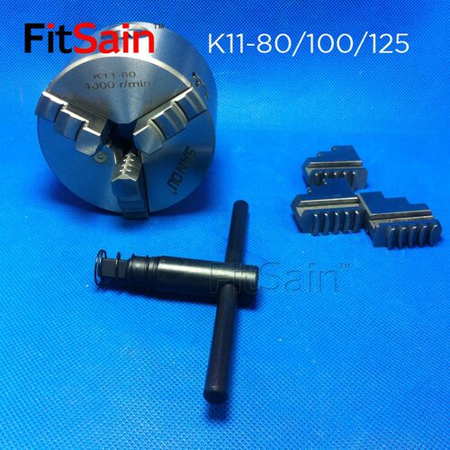 FitSain-卡盘杆法兰盘三爪四爪自定心卡盘K11-80/100/125连接杆套